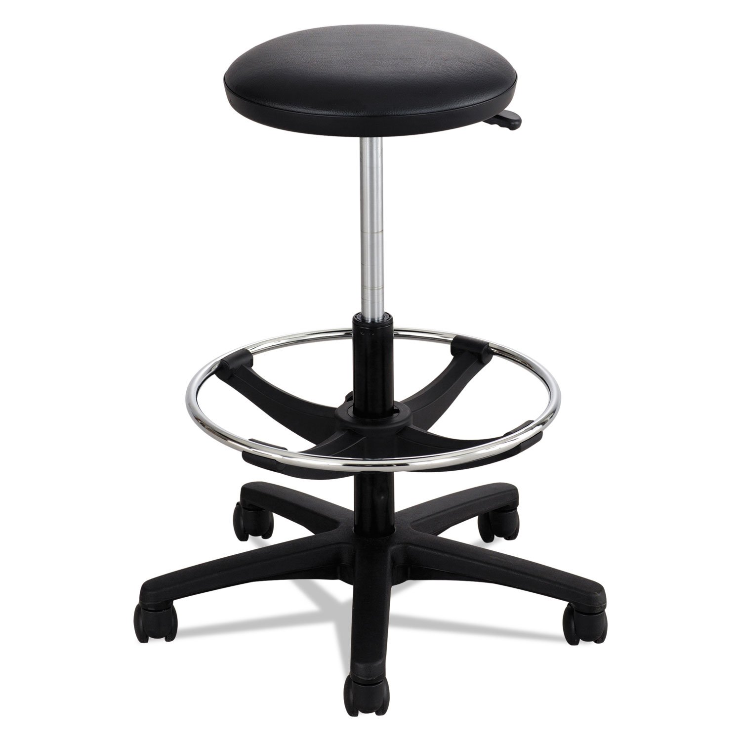 Safco 3436BL Extended Height Lab Stool, Black