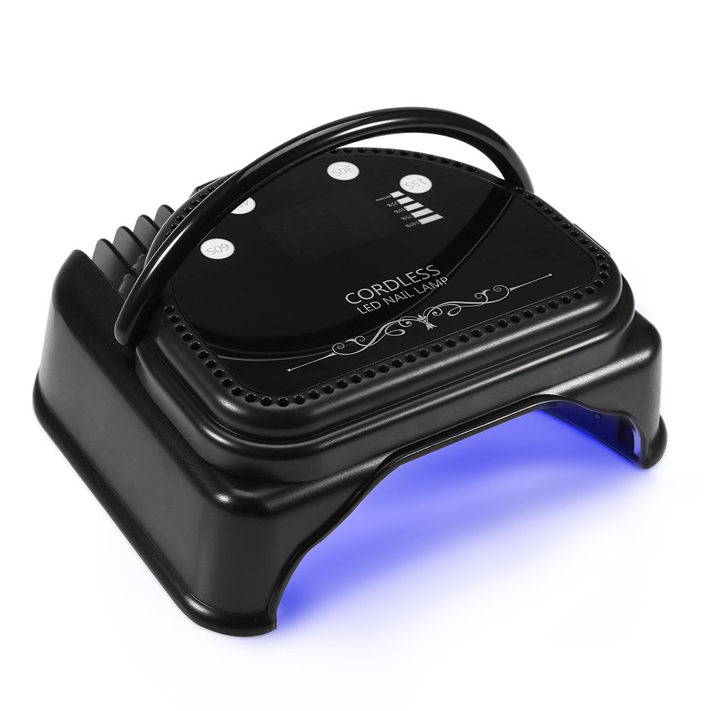 Nail Dryer Lamp, UV Nail Lamp, Smart Sensor LED Nail Art Design Dry Machine for Curing Nail Builders UV Gel Polish, Potable LCD Display Auto Time Setting Manicure for Beauty Salon and Home Use(UK)