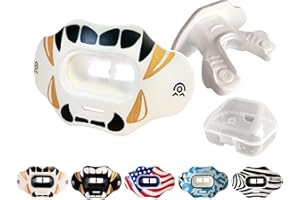 COOLLO SPORTS Lip Guard Mouthguard MAXX/Might Football and High Impact Sports Lip Protector for Adults & Youth (Strap Included)