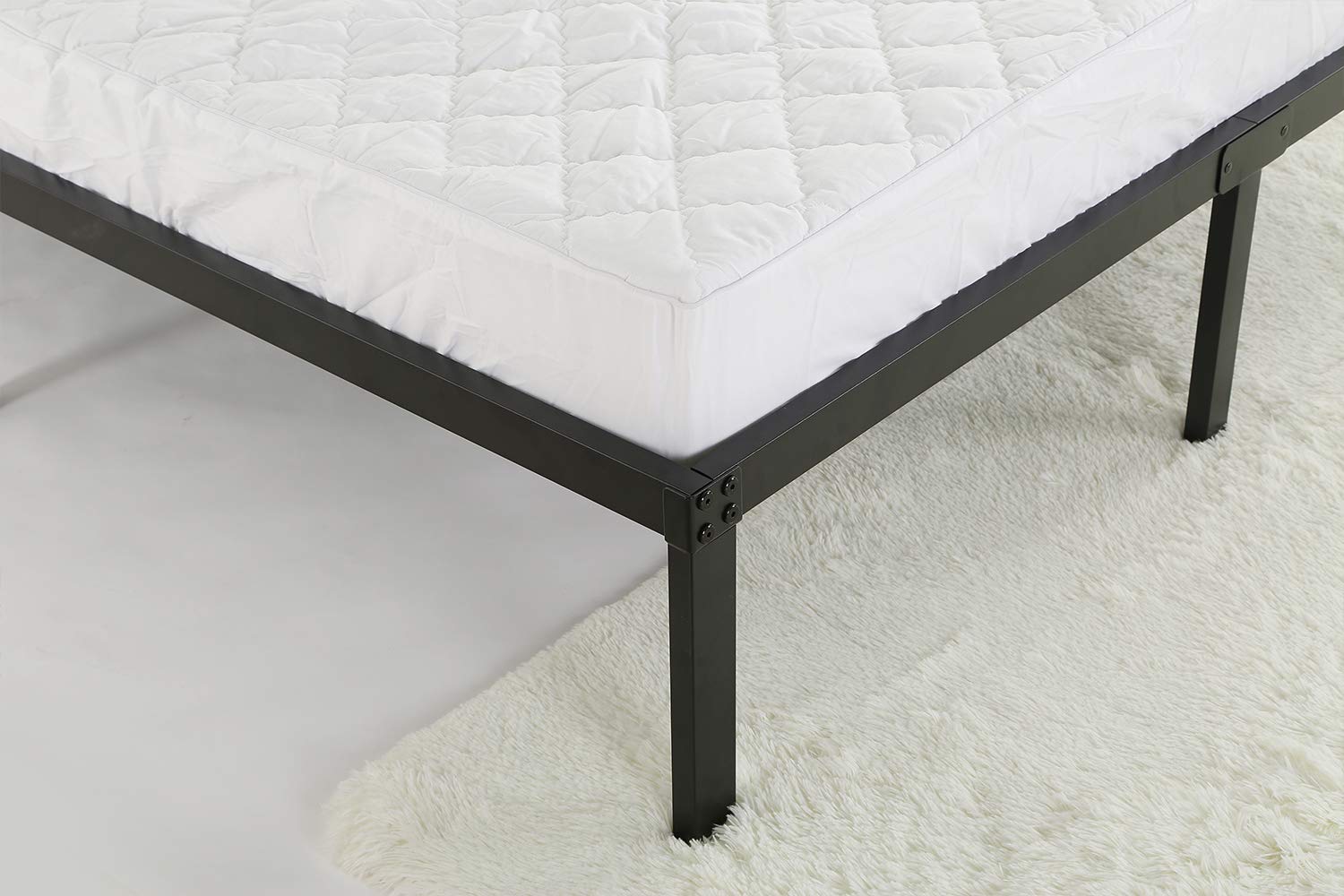 NOAH MEGATRON King Size Metal Bed Frame14 Inch Mattress Foundation