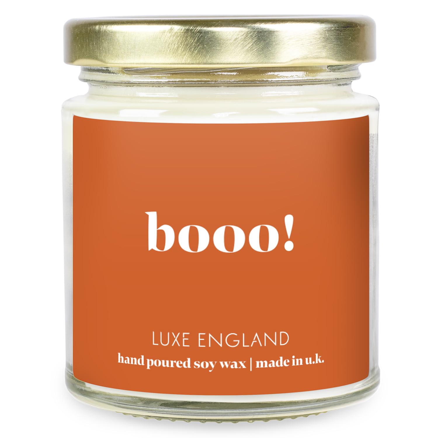 Halloween Candle - Sweet Vanilla Scented Candle - Message Candle Gift by Luxe England