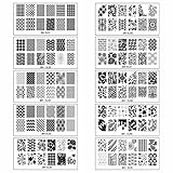 Bundle Monster Extra Large Full Nail Art Design Retangular XL Stamping Plates