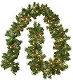 Pre Lit Portland Branch Garland, 100 Multi Lights