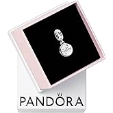 PANDORA Jewelry Forever Sisters Dangle Charm - Compatible with PANDORA Moments - Sterling Silver Charm with Cubic Zirconia - Gift with Gift Box