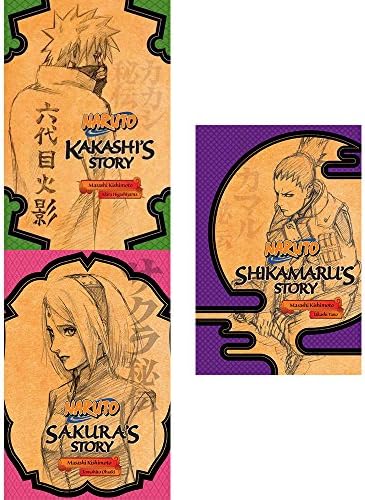 Naruto series kakashi's, sakura's and shikamaru's story 3 books collection set