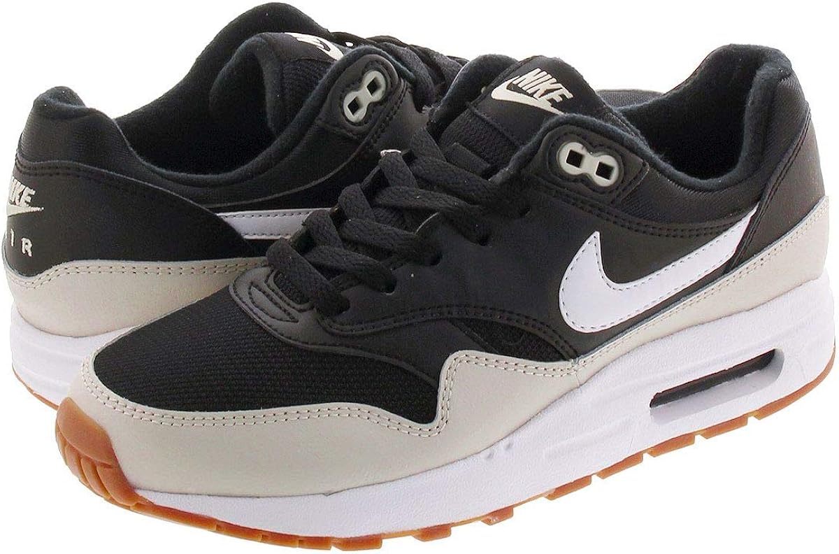 nike air max 1 black white light bone