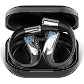 AI Language Translator Earbuds, 4-in-1 OWS Real Time 145 Languages and Accents Translation Earbuds, Audifonos Traductores Inglés Español Translation Device for Travel Business Learning, Black