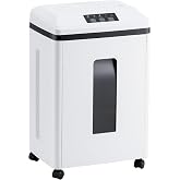 Effeluviate Professional Commercial Paper Shredder P-7 Security Micro-Cut | 1x1.7mm Heavy Duty shredder, CDs/Cards/Staples with 6-Gal Bin for Home/Office/Industrial/Business Use-Confidential Documents