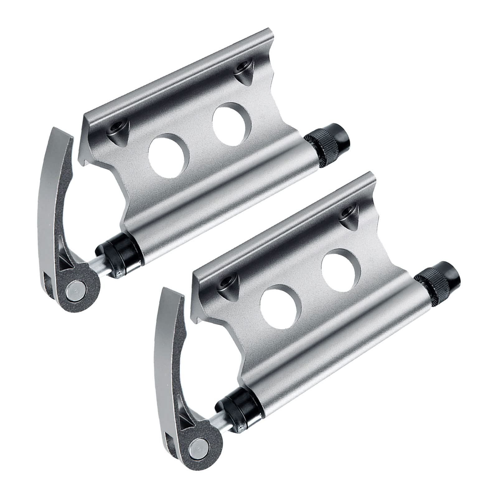 Bike Fork Mount, 2 Pack Mountain Bike Front Wheel Holder Quick Release Road Bike Block Fork Mount Aluminum Alloy Bicycle Cycling Fork Mount for Outdoor Travel Transporting Bicycle