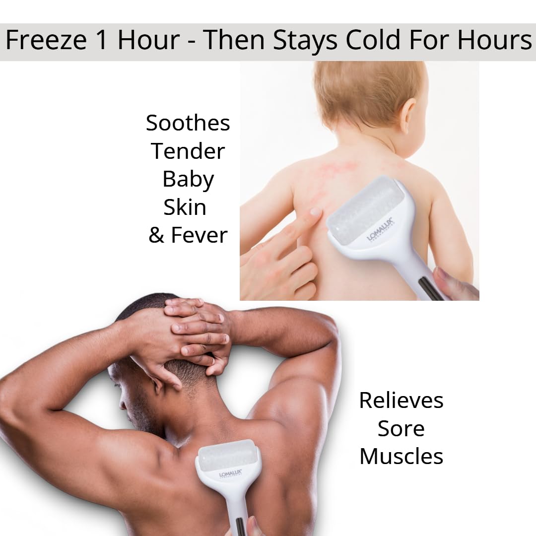 Loma Lux Cool IT! ICE Roller - Whole Body Cold Therapy Temporarily Relieves Skin Itch, Skin Irritation, Eczema, Skin Rashes, Minor Burns, Sunburn