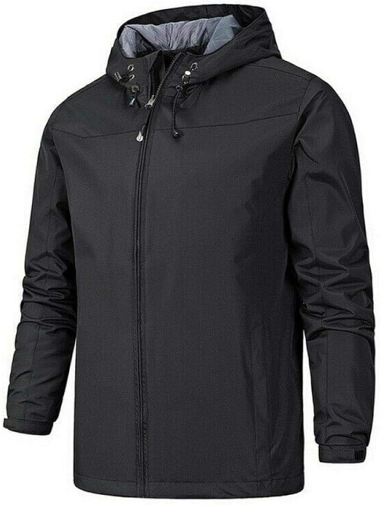 SHUHANX Winddichte Jacke Outdoor Winterjacke Herren Herbst Dünne