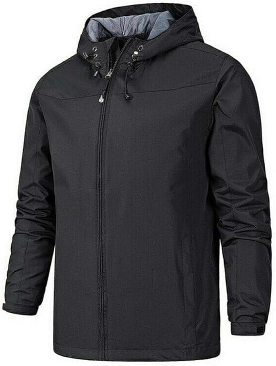 SHUHANX Winddichte Jacke Outdoor Winterjacke Herren Herbst Dünne
