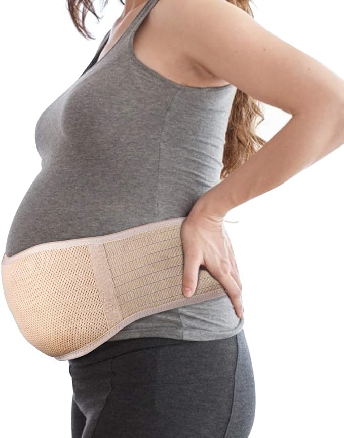 Tirain Pregnancy Belt Abdominal Band Pregnancy Belt Adjustable Size Abdominal Support Against Abdominal And Back Pain Stomach Belt Amazon De Bekleidung