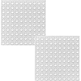 JZK 200 PCS 8mm x 3mm Transparent self Adhesive Mini Rubber Furniture Bumper Pads, Small Buffer Pads for Cupboard Door, Drawe