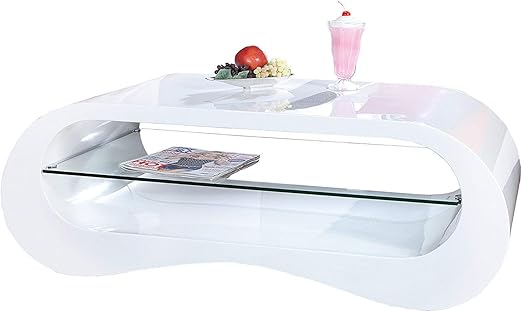 Dunord Design Couchtisch Weiss Modern Hochglanz Stylisch Sofatisch 110cm Design Tisch Brooklyn Lounge Mobel Amazon De Kuche Haushalt