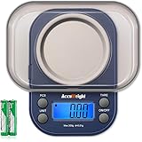 AccuWeight 255 Mini Digital Weight Scale for School Travel Jewelry Pocket Gram Scale 300g/0.01g with Tare and Calibration Food Kitchen Scale