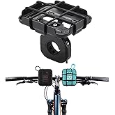 YipuVR Bike Speaker Mount Holder for JBL GO 4/3/2, Universal Handlebar Mounted Speaker Bracket with Elastic Silicone Grille