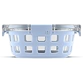 Ello Duraglass Meal Prep Container, 4 cup- Glass Food Storage Container with Silicone Sleeve and Airtight BPA-Free Plastic Li