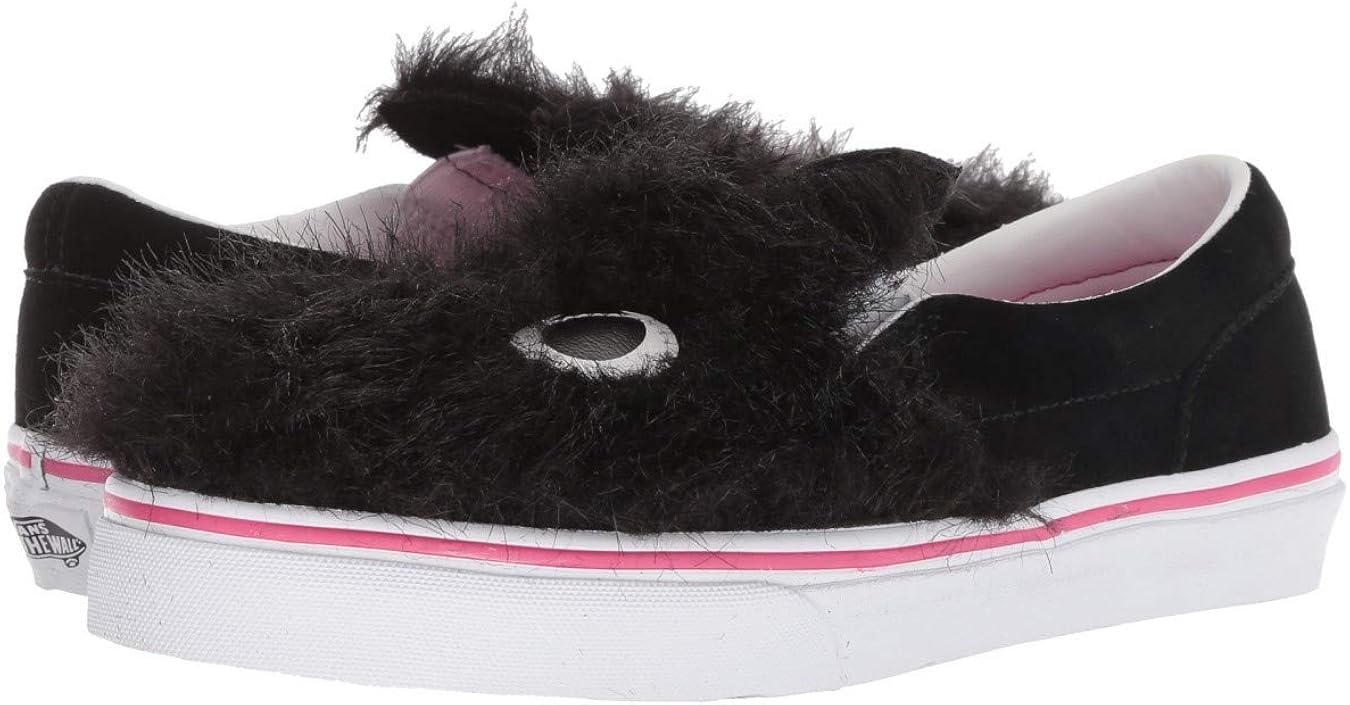 pink vans with fur