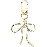 Glimbely Bow Keychain Cute Bowknot Bag Purse Charms Pendant Car Key Ring Handbag Accessories for Women