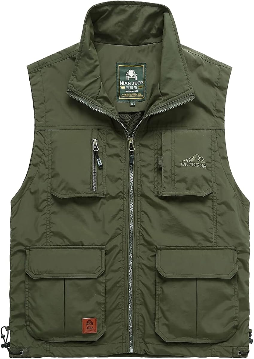 Mymyguoe Gilet Léger Pour Homme - Gilet De Pêche - Gilet D'été Pour