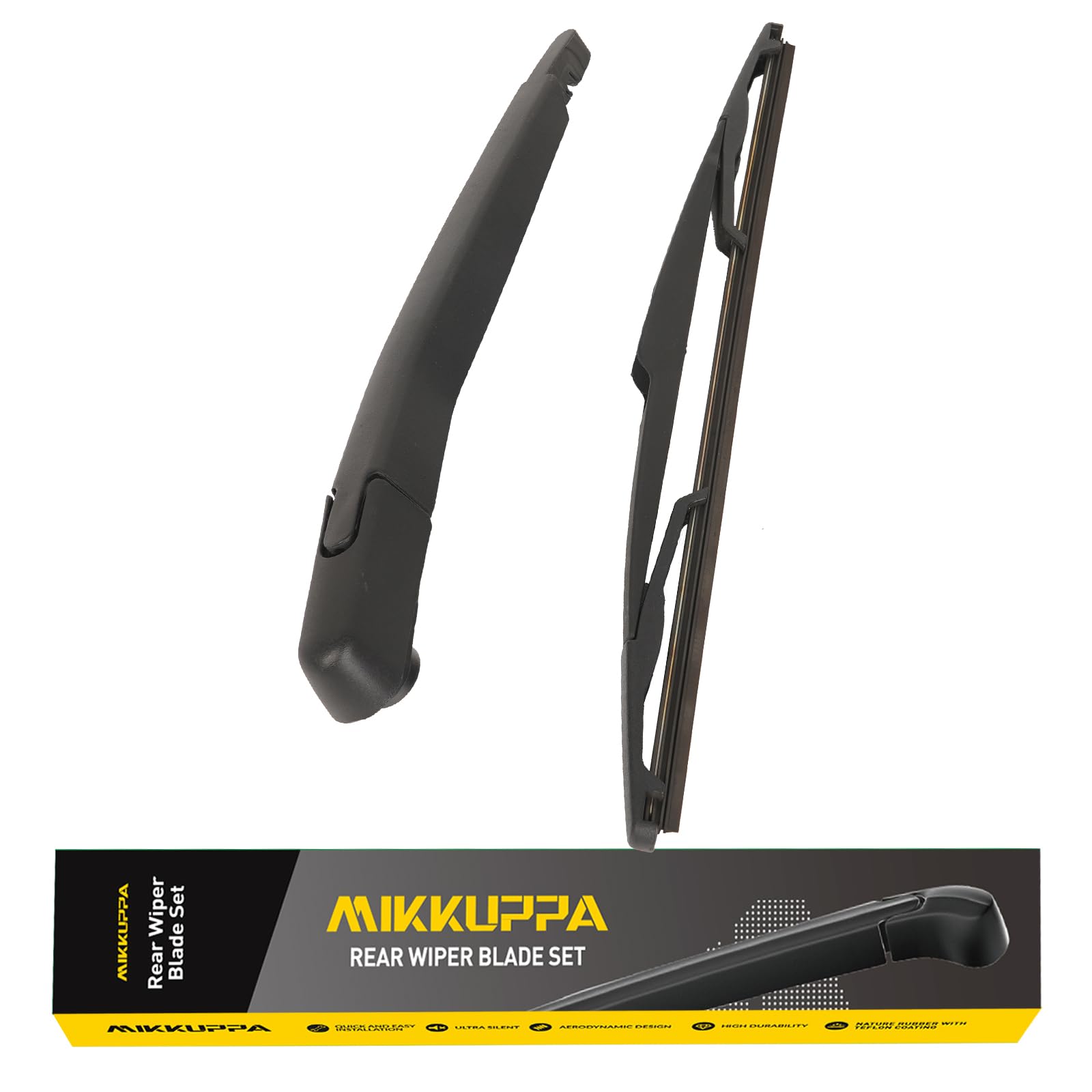 Rear Wiper Arm Blade, Replacement for Zafira B 2005-2018 - MIKKUPPA Back Windscreen Wiper Assembly Replacement - All Season Natural Rubber Cleaning Window