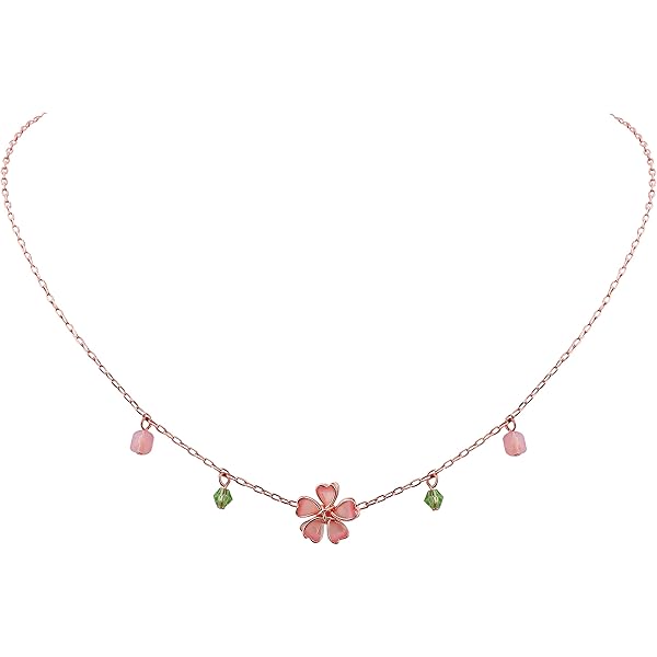 Amazon.com: KOZUKI Sakura necklace cherry blossom necklace sakura