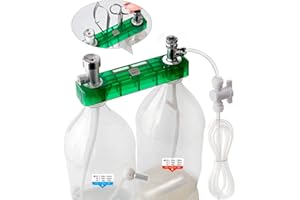 Clscea DIY CO2 Generator System Kit with Safety Valve 1 Second Quick Reaction for Aquarium Plants Integrated Design