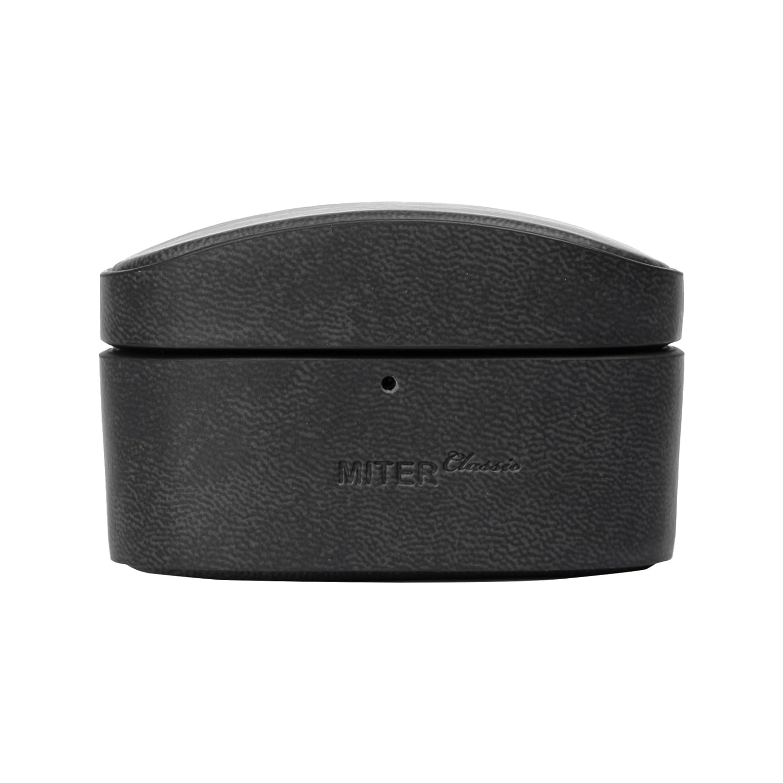 MITER Case for Sony WF-1000XM5 Earphone, Handmade Cover with Italy PU Leather for WF1000XM5 (Black)