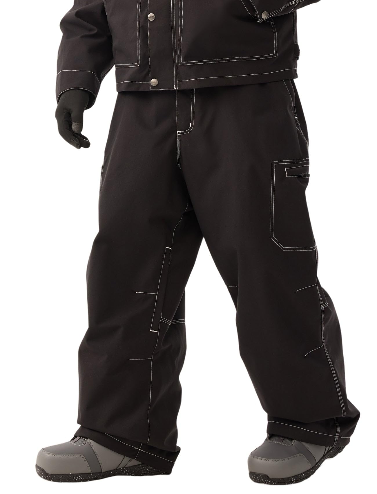 Photo 1 of GSOU SNOW Men Snowboard Pants Baggy Women Ski Pants Snow Loose Insulated Sport Outdoor Waterproof Windproof