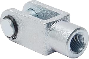 Aicosineg 16mm/0.63 inch Y Joint Air Cylinder Rod Clevis End M16 Pneumatic Air Cylinder Connectors Fittings 78mm/3.07 inch Length Silver 1pcs