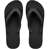 Aomig Flip Flops for Women Men, Rubber Platform Flip Flops, Lightweight Comfortable Non-slip Beach Walking Thong Sandals