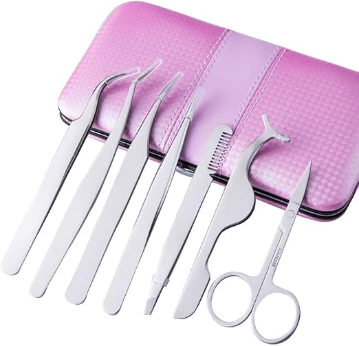 Amazon Com Misslytton Eyelash Extension Tweezers Kit False