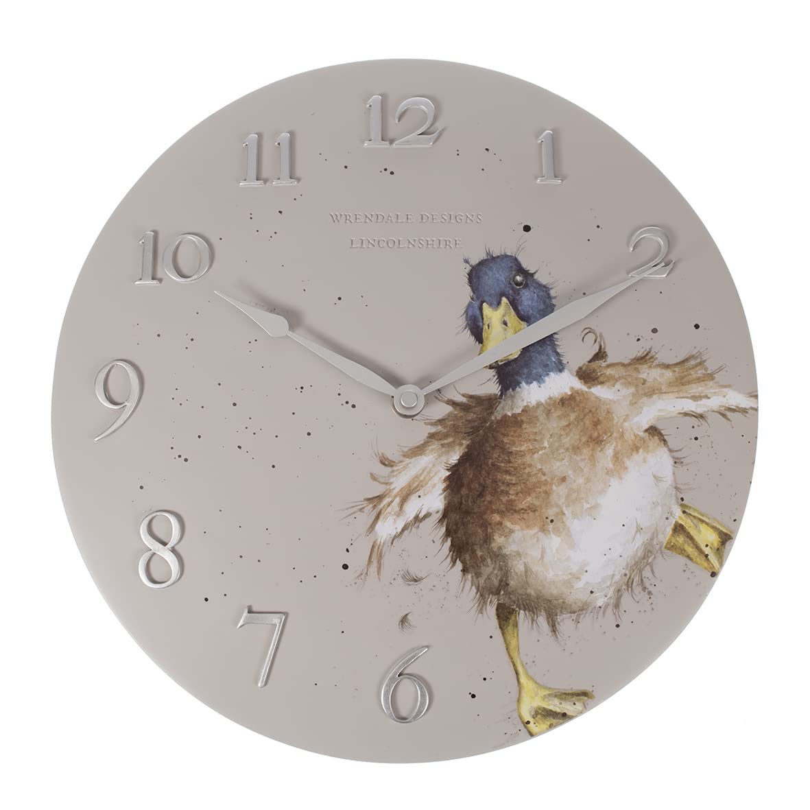 Wrendale Designs by Hannah Dale - A Waddle and a Quack Duck Wall Clock - 30cm Diameter