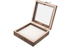 Mobestech 1 Set Glass Insect Specimen Box Specimen Frame Dried Storage Case Wooden Display Case Plant Display Cases Specimen 