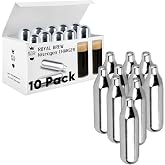 Royal Brew 10 Pack Nitrogen Chargers for Nitro Cold Brew Coffee Makers - N2 Cartridges - Works With All Royal Brew Nitro Coff