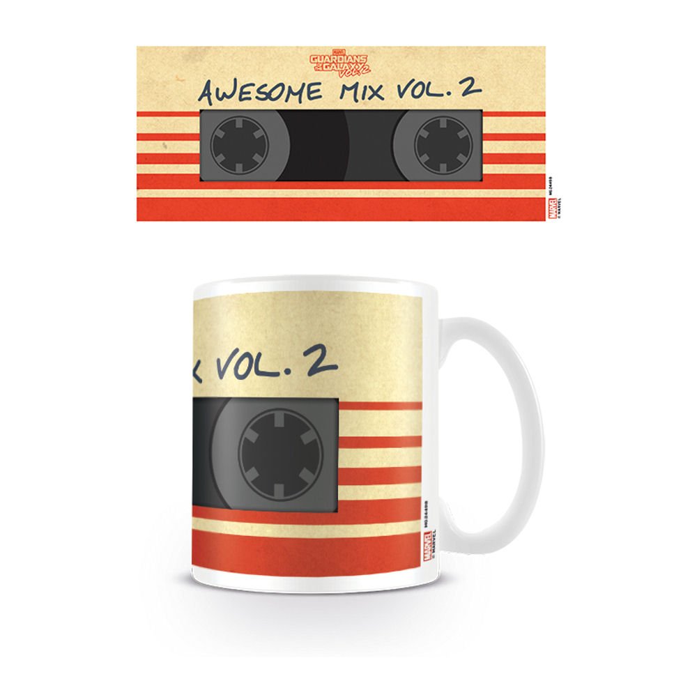 Pyramid International Pyramid MG24498 Guardians of The Galaxy Awesome Mix Vol. 2 Ceramic Mug, Porcelain, Multicoloured,7.9 x 11.00 x 9.3 cm