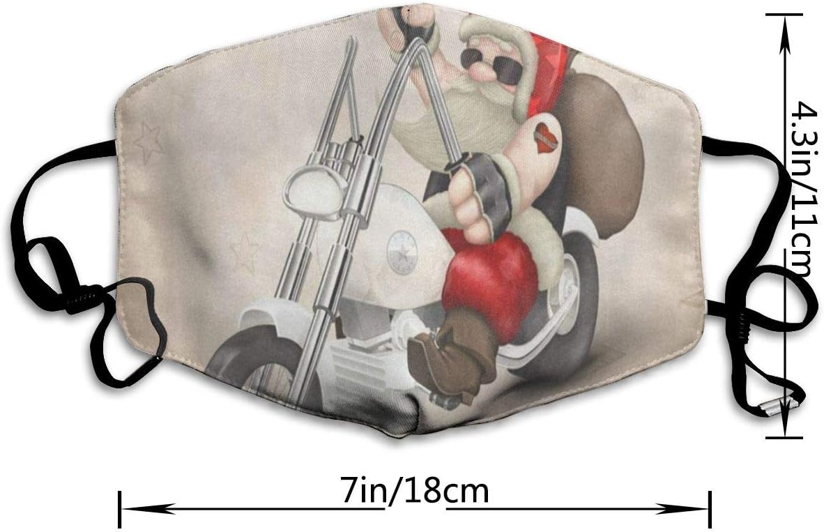 Face Mask Motorized Santa Claus Amazing Cycling Half Face