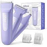 Ufree 3-in-1 Bikini Trimmer for Women with Ceramic Blades, IPX7 Waterproof Pubic Hair Trimmer, Women's Electric Razor Cordless Rechargeable Shaver for Legs, Armpit, Valentine's Gifts for Her