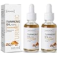 2 Pack Turmeric Dark Spot Corrector Serum Oil, Repair Face Serum, Natural Turmeric Bright Skin Care Moisturizing Repair Serum, Turmeric Oil for Face Dark Spots(30ml)
