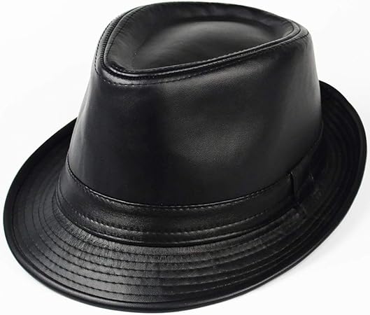 mens leather top hat