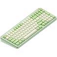 nuphy Halo96 V2 Wireless Mechanical Gaming Keyboard, Gasket Structure, 96% Hot Swappable, 99 Keys RGB Backlit, Bluetooth/USB-C/2.4GHz, Raspberry Switches (46gf), Green