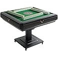 Automatic Mahjong Table with 2 Sets of 44mm 152 Tiles (Blue & Green),Folding Mahjong Table with Wheels Suitable for Chinese/Americans，Mahjong Sets for Home & Outdoor Leisure, Gifts For Mahjong Players