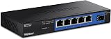 TRENDnet 4-PORT GIGABIT SWITCH WITH SFP NETWORK UNMANAGED METAL view 1