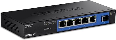TRENDnet 4-PORT GIGABIT SWITCH WITH SFP NETWORK UNMANAGED METAL