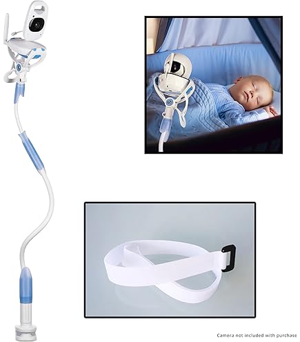 Universele Babyfoon Houder – Flexibele En Draaibare Baby Monitor Beugel 360 Verstelbare Houder Voor Babyfoon En Camera Veilig En Eenvoudig Te Monteren Aan Bed Of Meubel