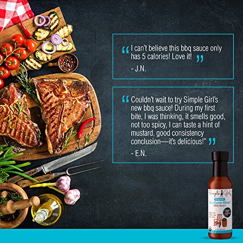 Simple Girl Organic Southern Blend Sugar Free BBQ Sauce - 12 Oz - Liven Up Your Healthy Diet! - Certified Organic - Kosher - Gluten Free - Fits Keto Diet or Low Carb Diet - Thumbnail 4