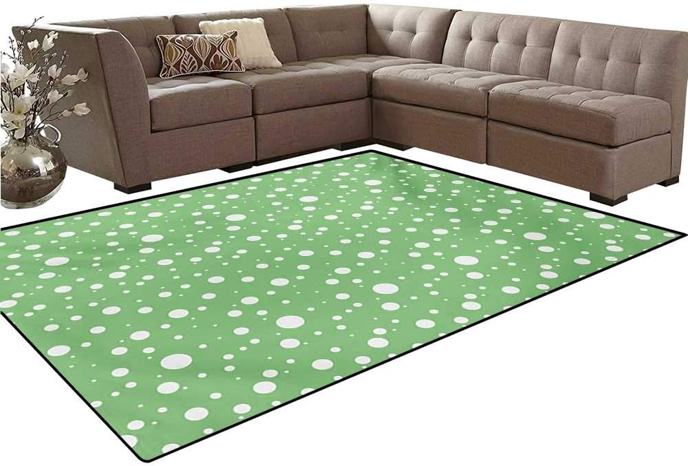 Green Bath Mats for Floors Painters Wall Inspired Big Rounds Spots on a