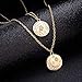 Jovono Boho Multilayered Necklace Star Moon Pendant Jewelry Necklace Chains for Women and Girls (Gold)