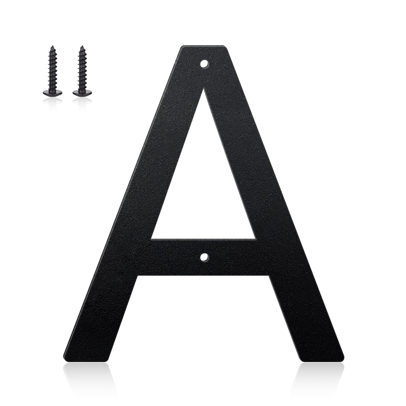 Photo 1 of 8 Inch House Numbers and Metal Letters for Outdoor Signs, House Numbers for Outside, Aluminum Address Letters and Numbers for Door, Mailbox, Garden, Perfect for Home or Office (Letter A)